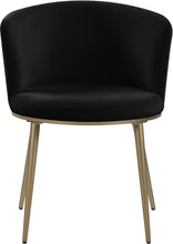 Load image into Gallery viewer, Skylar Black Velvet Dining Chair
