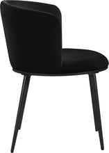 Load image into Gallery viewer, Skylar Black Velvet Dining Chair
