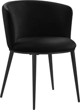 Load image into Gallery viewer, Skylar Black Velvet Dining Chair
