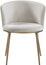 Load image into Gallery viewer, Skylar Cream Velvet Dining Chair
