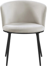 Load image into Gallery viewer, Skylar Cream Velvet Dining Chair
