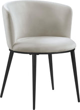 Load image into Gallery viewer, Skylar Cream Velvet Dining Chair
