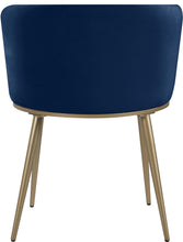 Load image into Gallery viewer, Skylar Navy Velvet Dining Chair
