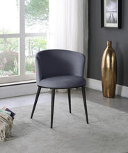 Load image into Gallery viewer, Skylar Grey Velvet Dining Chair
