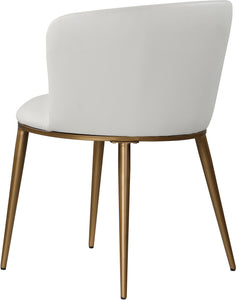 Skylar White Faux Leather Dining Chair