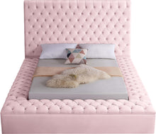 Load image into Gallery viewer, Bliss Pink Velvet King Bed (3 Boxes)
