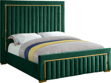 Load image into Gallery viewer, Dolce Green Velvet Queen Bed (3 Boxes)

