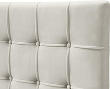 Load image into Gallery viewer, Elly Cream Velvet King Bed

