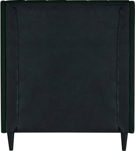 Eva Green Velvet Twin Bed