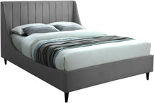 Load image into Gallery viewer, Eva Grey Velvet Full Bed
