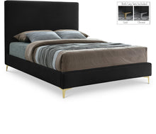 Load image into Gallery viewer, Geri Black Velvet Full Bed
