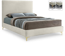 Load image into Gallery viewer, Geri Cream Velvet King Bed
