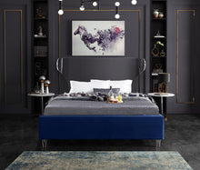 Load image into Gallery viewer, Ghost Navy Velvet King Bed
