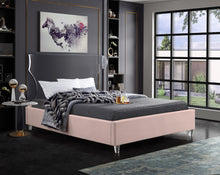 Load image into Gallery viewer, Ghost Pink Velvet King Bed

