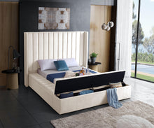 Load image into Gallery viewer, Kiki Cream Velvet King Bed (3 Boxes)
