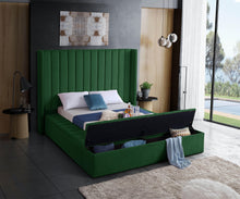 Load image into Gallery viewer, Kiki Green Velvet King Bed (3 Boxes)
