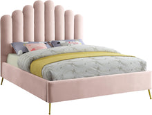 Load image into Gallery viewer, Lily Pink Velvet King Bed
