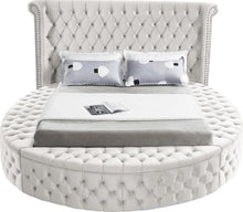 Load image into Gallery viewer, Luxus Cream Velvet King Bed (3 Boxes)
