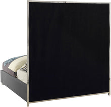 Load image into Gallery viewer, Milan Grey Faux Leather Queen Bed
