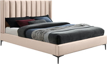Load image into Gallery viewer, Nadia Pink Velvet Queen Bed
