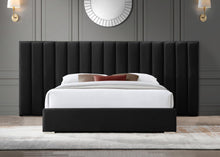 Load image into Gallery viewer, Pablo Black Velvet King Bed
