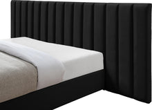 Load image into Gallery viewer, Pablo Black Velvet King Bed
