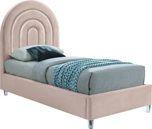 Load image into Gallery viewer, Rainbow Pink Velvet Twin Bed
