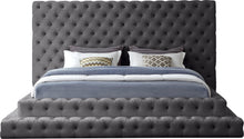Load image into Gallery viewer, Revel Grey Velvet King Bed (3 Boxes)

