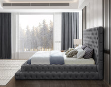 Load image into Gallery viewer, Revel Grey Velvet King Bed (3 Boxes)
