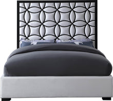 Load image into Gallery viewer, Taj White Velvet King Bed
