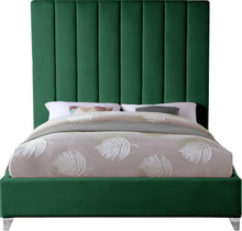 Load image into Gallery viewer, Via Green Velvet Queen Bed
