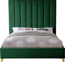 Load image into Gallery viewer, Via Green Velvet King Bed
