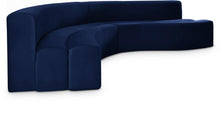 Load image into Gallery viewer, Curl Navy Velvet 2pc. Sectional image
