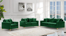 Load image into Gallery viewer, Naomi Green Velvet Loveseat
