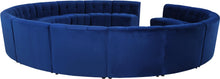 Load image into Gallery viewer, Limitless Navy Velvet 15pc. Modular Sectional
