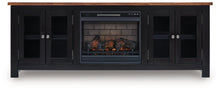 Load image into Gallery viewer, Wildenauer 76&quot; TV Stand with Electric Fireplace
