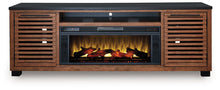 Load image into Gallery viewer, Kallari 84&quot; TV Stand with Electric Fireplace

