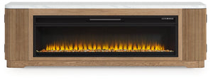Camdill 80" TV Stand with Electric Fireplace