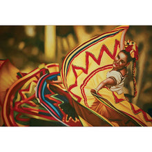 Load image into Gallery viewer, Danza Folklorica Printed Canvas Painting
