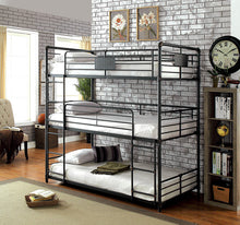 Load image into Gallery viewer, Olga I Antique Black Full/Full Bunk Bed
