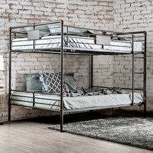 Load image into Gallery viewer, Olga I Antique Black Full/Full Bunk Bed
