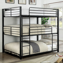 Load image into Gallery viewer, Olga I Antique Black Full/Full Bunk Bed
