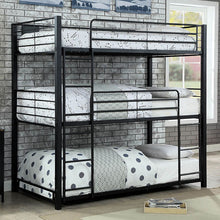 Load image into Gallery viewer, Olga I Antique Black Full/Full Bunk Bed
