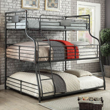 Load image into Gallery viewer, Olga III Sand Black Twin/Full/Queen Bunk Bed
