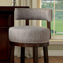 Load image into Gallery viewer, LYNSEY Dark Oak/Light Gray 24&quot; Bar Stool image
