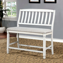 Load image into Gallery viewer, Kaliyah Antique White Counter Ht. Bench image
