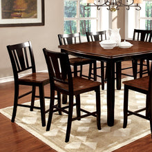Load image into Gallery viewer, DOVER II Black/Cherry Counter Ht. Table w/ 16&quot; Leaf
