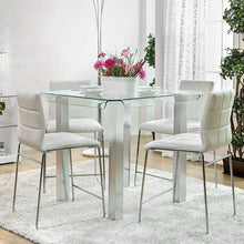 Load image into Gallery viewer, Richfield 5 Pc Counter Ht Table Set Silver
