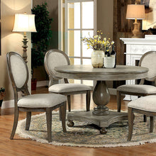Load image into Gallery viewer, Kathryn Rustic Dark Oak Round Dining Table, Rustic Oak
