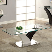 Load image into Gallery viewer, SLOANE White/Dark Gray/Chrome Coffee Table image
